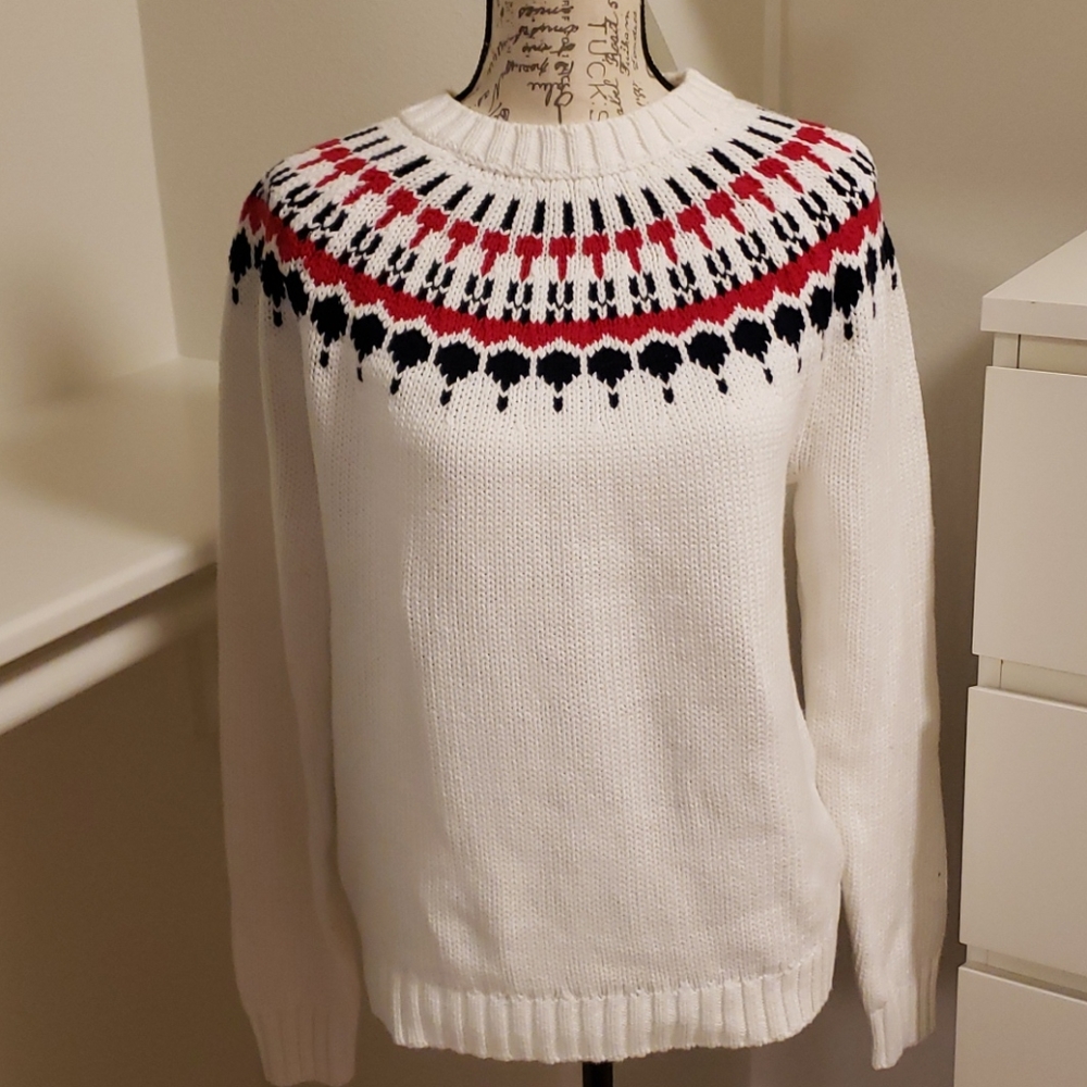 Ivory Jcrew sweater size Medium